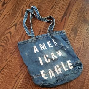 American Eagle jean tote bag